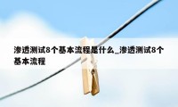 渗透测试8个基本流程是什么_渗透测试8个基本流程