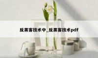 反黑客技术中_反黑客技术pdf