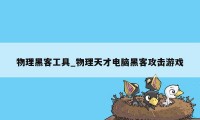 物理黑客工具_物理天才电脑黑客攻击游戏